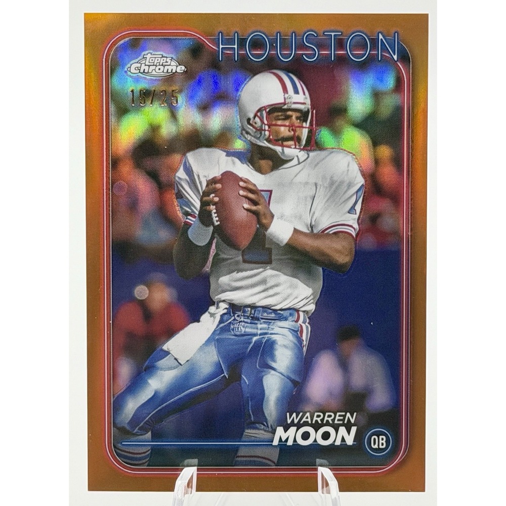 2024 Topps Chrome #187‎ Warren Moon Orange Refractor #/25